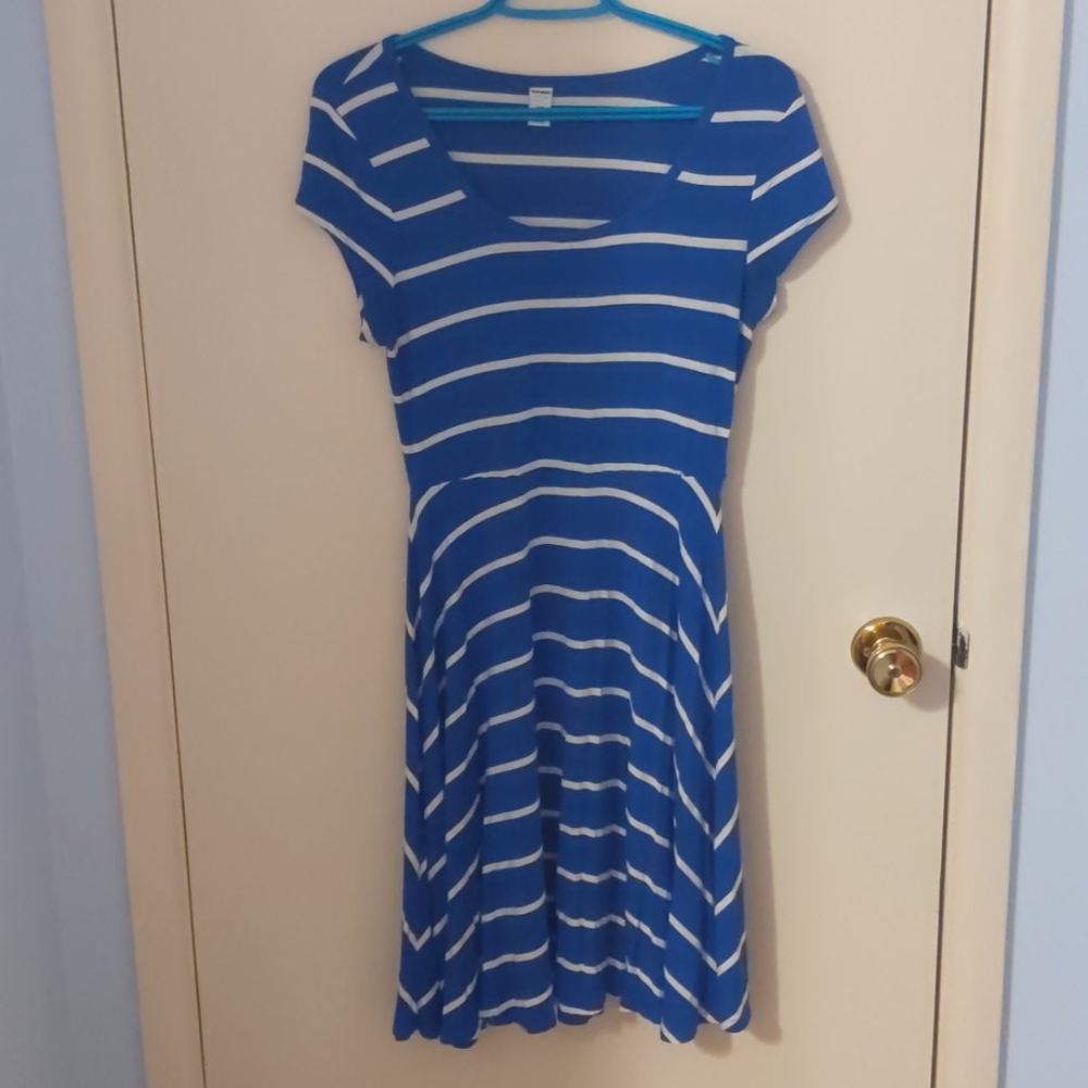 Blue stripped dress